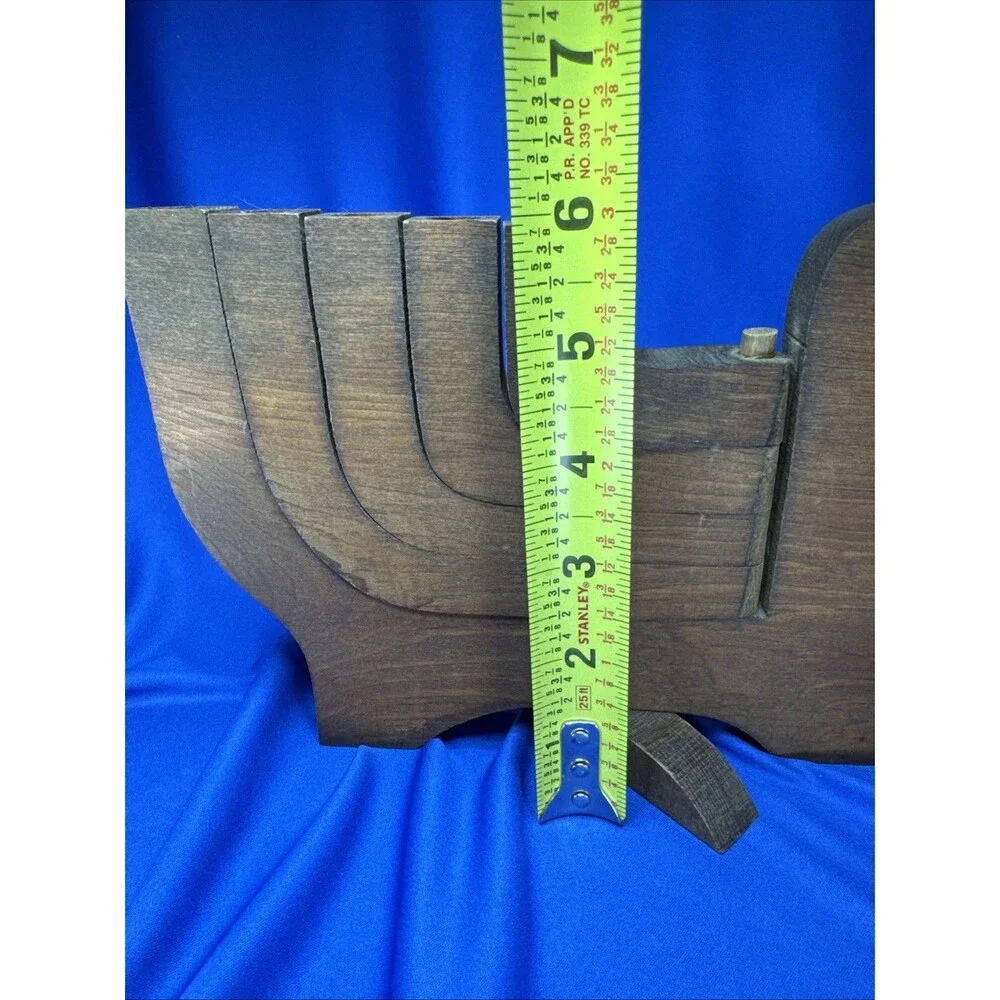 Swedish Wooden Dove Candelabra MCM Articulated Swing Arm (5) Candle Holder Taper